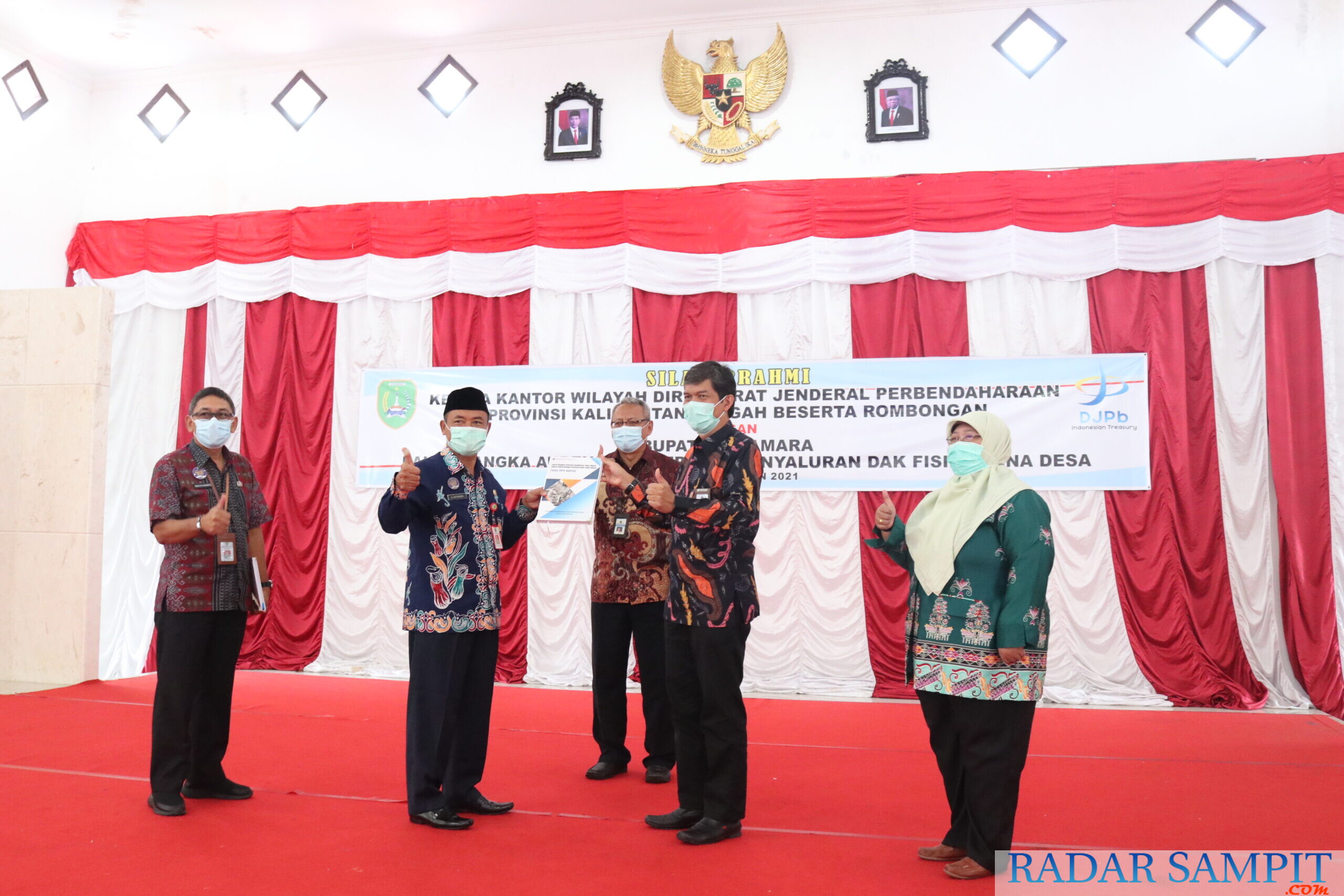 sukamara,Kakanwil Ditjen Perbendaharaan Kalteng,Kabupaten Sukamara,KPPN pangkalanbun,DAK Fisik dan Dana Desa tahun 2021,radar sampit