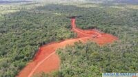 Lokasi tambang galian C ilegal di Desa Bukit Raya, Kecamatan Cempaga Hulu