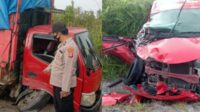 Mobil yang mengalami kecelakaan rusak parah