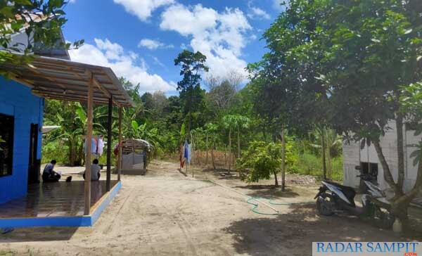 Bekas permukiman mantan anggota Gafatar di Desa Karta Mulia