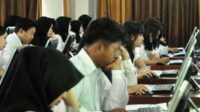 Pelaksanaan Tes CPNS di Kotim beberapa waktu lalu.(DOK.RADAR SAMPIT)