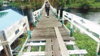 Jembatan Gantung Pantai Sei Bakau