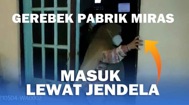 Penggerebekan Pabrik Miras di Baamang