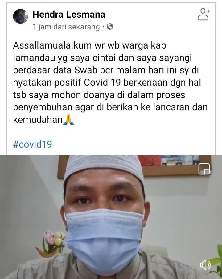 Bupati Lamandau Diisolasi