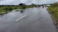 tergenang banjir pangkalan bun kolam