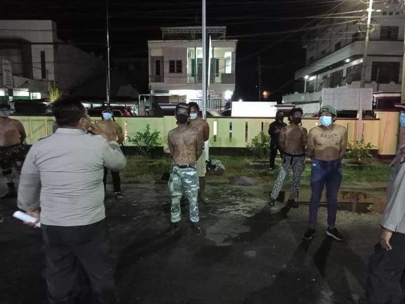 Polisi Amankan Sembilan Preman