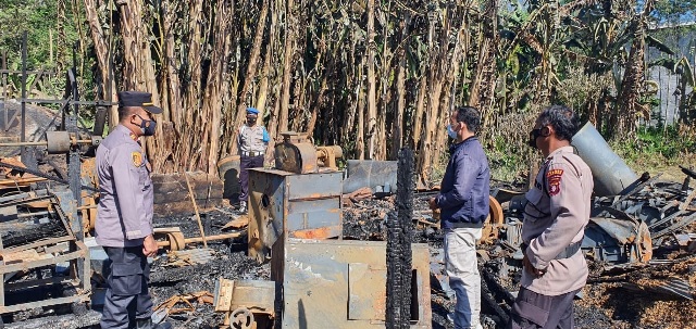 Gudang Padi Terbakar