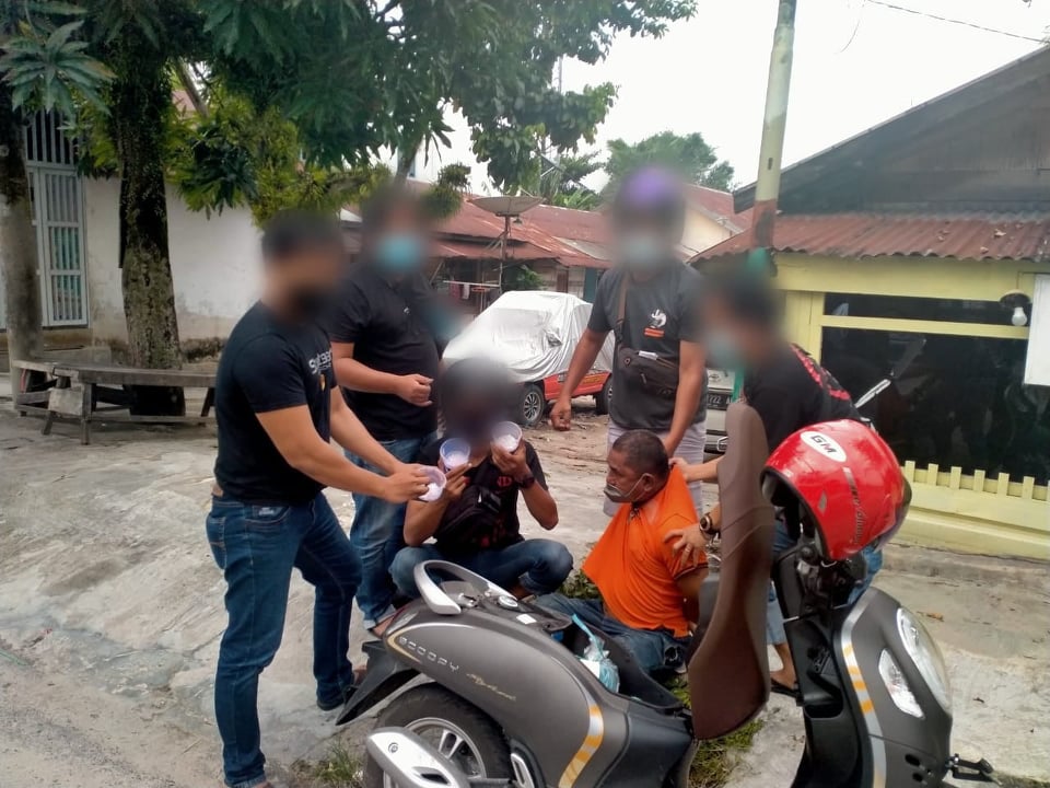 Oknum Jukir Melawan saat Dibekuk