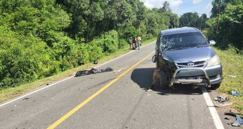 Motor Tabrak Mobil Satu Tewas