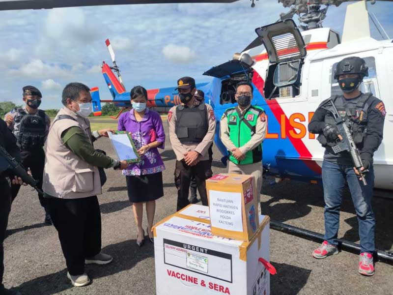 Kiriman Vaksin Tiba di Gunung Mas,gunung mas,vaksin covid-19