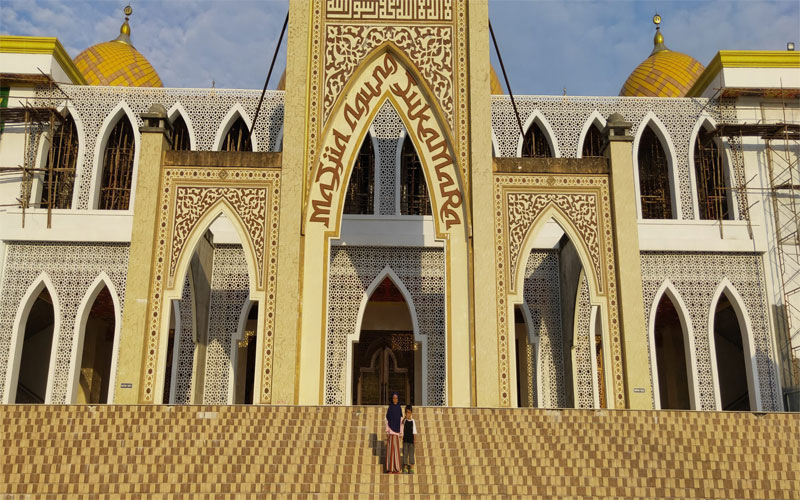 Komplek Masjid Jadi Tempat Olah Raga