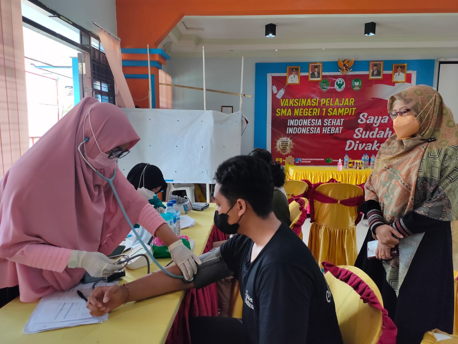 SMAN 1 Sampit Percepat Vaksinasi,SMAN 1 Sampit,sampit