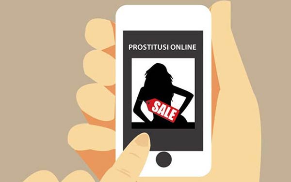 ilustrasi prostitusi online