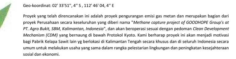 (CDM) OLEH PT AGRO BUKIT