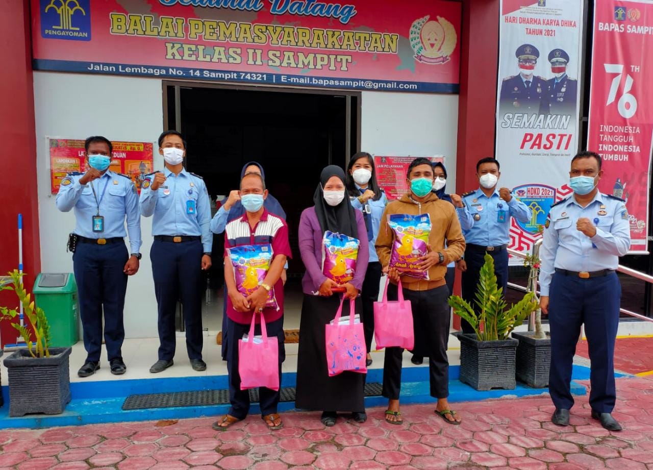 Bapas Sampit Gelar Kumham Peduli Kumham Berbagi dan Donor Darah