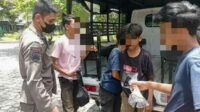 Kepergok Mabuk Lem Empat Remaja Diangkut Pol PP