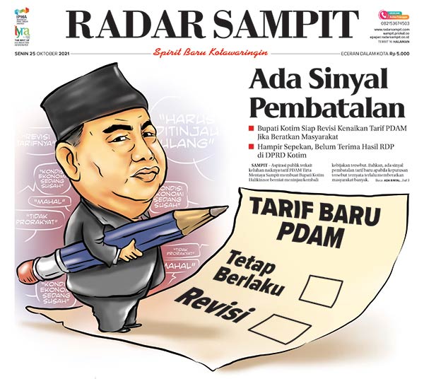 kenaikan Tarif PDAM Sampit