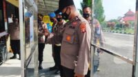 Gunung Mas,masuk polres gumas wajib scan barcode aplikasi peduli lindungi