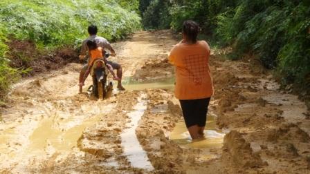 Perbaikan Jalan di Utara Kotim