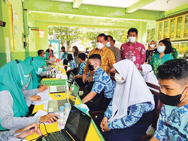 vaksin pelajar di kotim