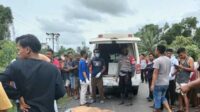 Pulang Pisau,Laka lantas terjadi di Jalan Poros Badirih Desa Tahai Jaya Kecamatan Maliku Kabu paten Pulang Pisau