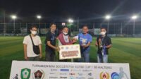 Turnamen Mini Soccer PWI Kotim Cup I Tahun 2021 antarwartawan usai digelar