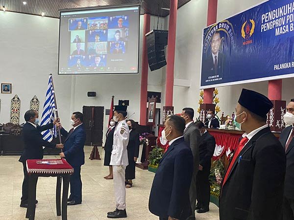 PELANTIKAN Bupati Kotawaringin Timur (Kotim) Halikinnor resmi menjabat sebagai Ketua Umum (Ketum) Pengurus Provinsi (Pengprov) Persatuan Drum Band Indonesia (PDBI)