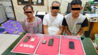 Satres Narkoba Polres Kotim berhasil menangkap tiga tersangka peredaran sabu