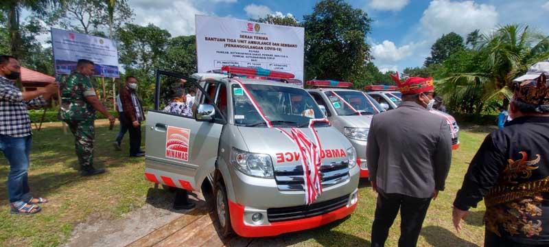 Minamas Plantation Serahkan Sembako dan Ambulans Untuk Tiga Kabupaten