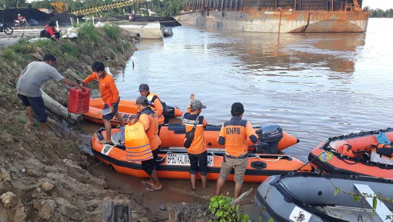 Pencarian ABK Tenggelam di sungai kahayan Dihentikan