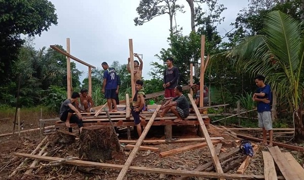 Galakkan Siskamling dan Pendataan Penghuni Barakan Antisipasi Gangguan Kantibmas Kobar
