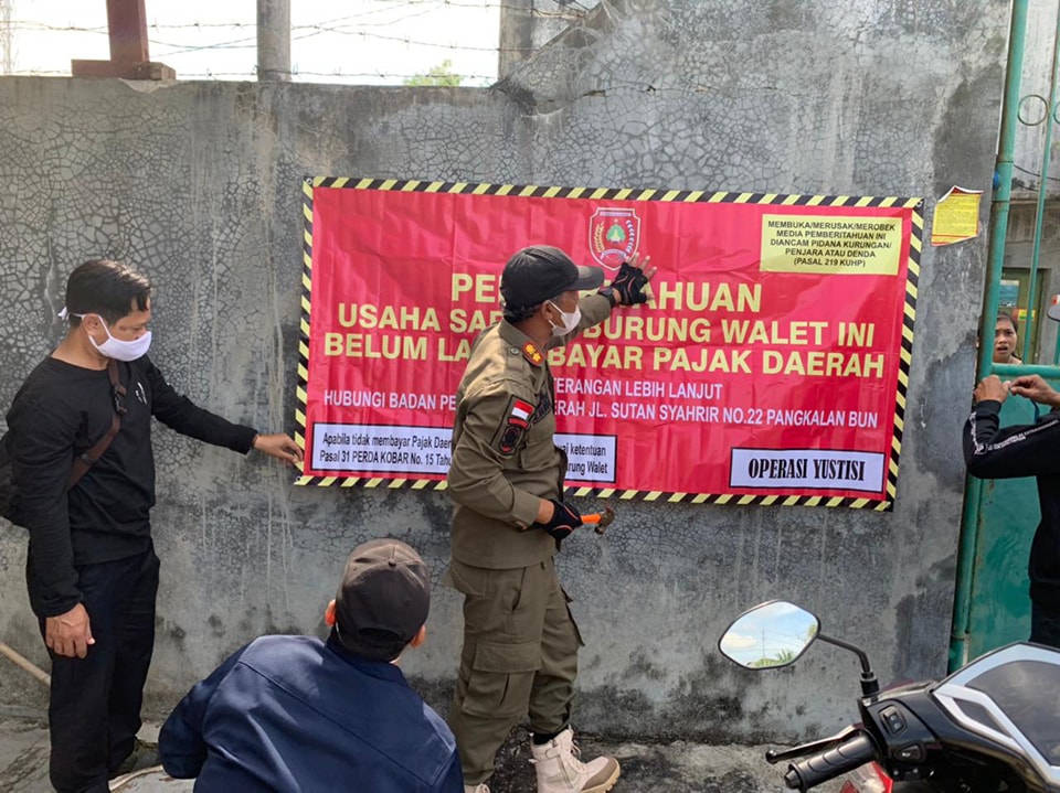 gedung walet pajak walet belum bayar pajak