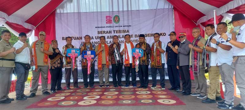 Minamas Plantation Serahkan Sembako dan Ambulans Untuk Tiga Kabupaten