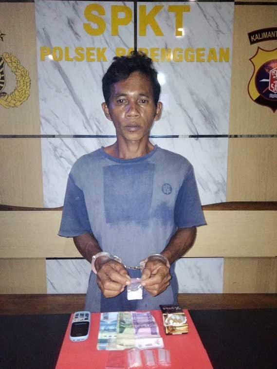 Polsek Parenggean menangkap satu tersangka peredaran narkoba