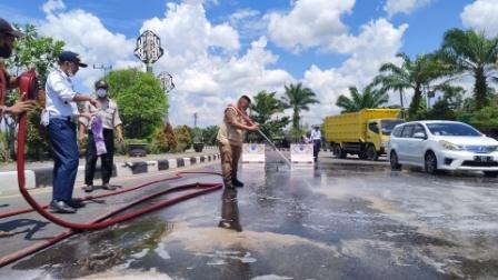 Tumpahan Solar,Bundaran Balanga Sampit