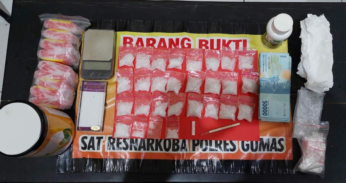 Narkoba Jenis Sabu,Polres Gunung Mas