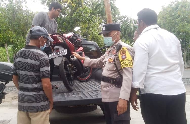 Polsek Pahandut,Motor Tak Bertuan