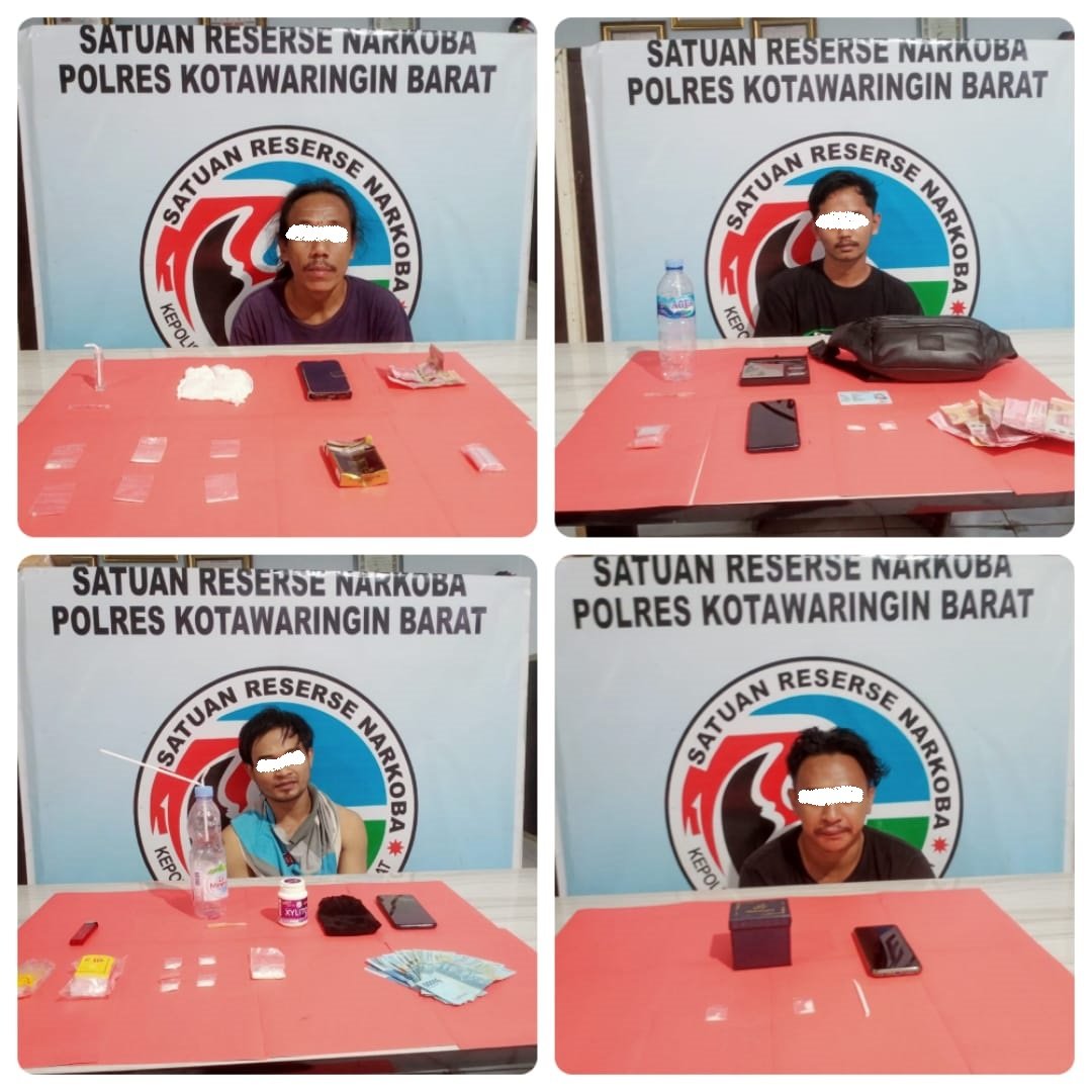 SABU PANGKALAN BUN empat pengedar sabu