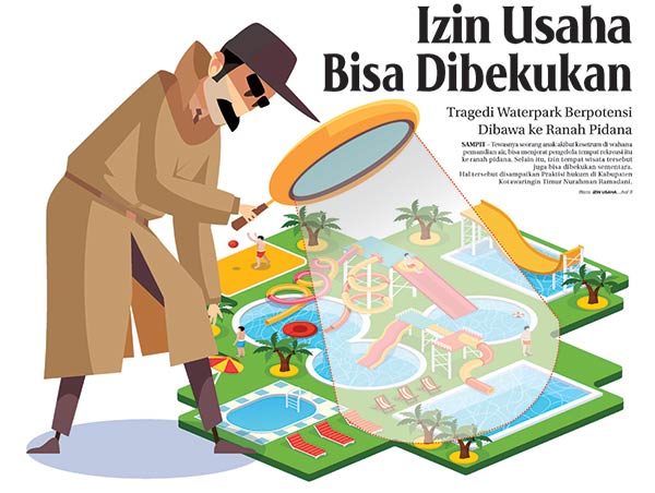 Keluarga korban bocah yang tewas kesetrum saat menikmati liburan di wahana pemandian air di Kelurahan Baamang Barat