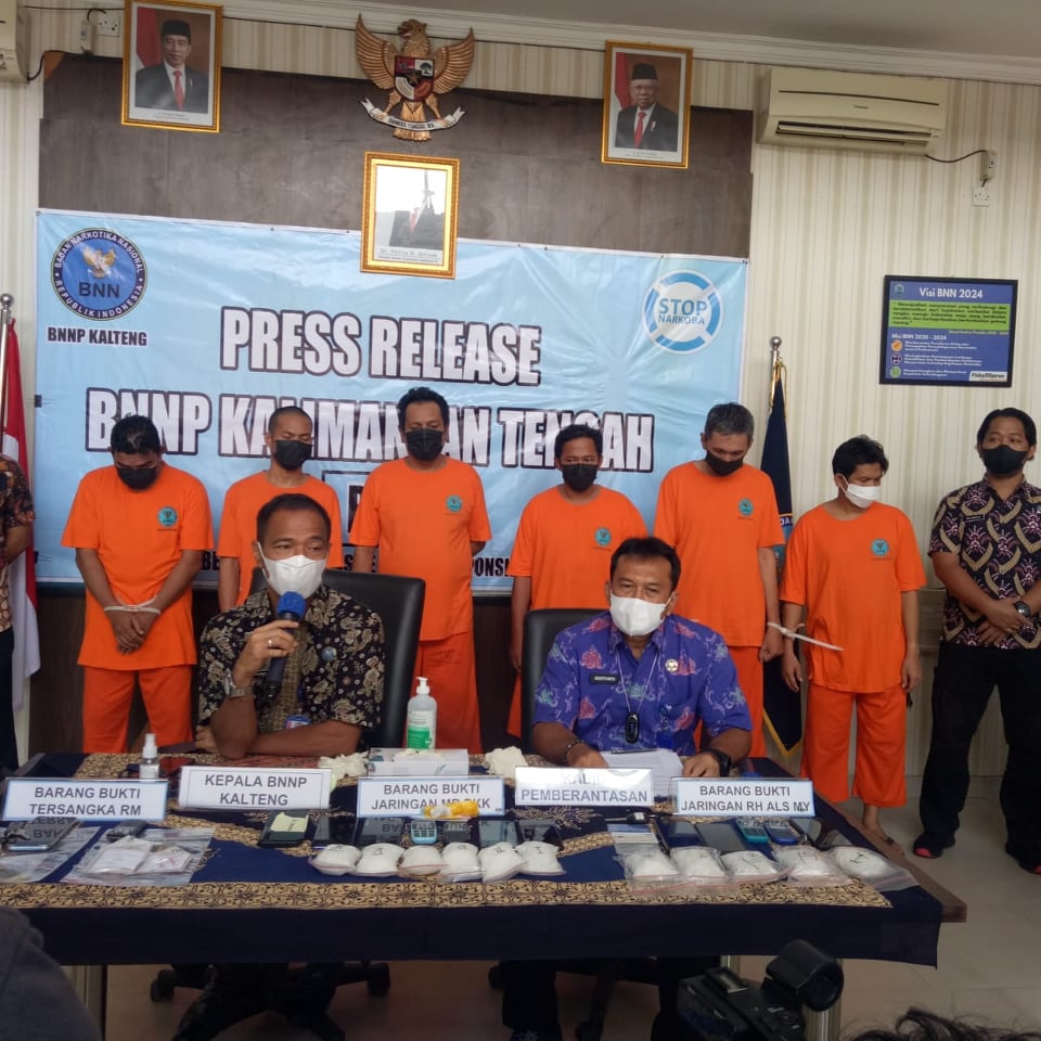 Tiga Jaringan Narkotika,BNN Kalteng
