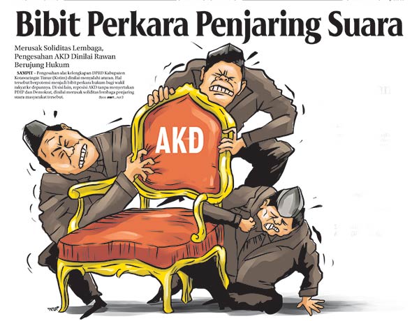 Pemerintah Kabupaten (Pemkab) Kotawaringin Timur (Kotim) diingatkan agar tak terpengaruh dalam konflik internal DPRD Kotim terkait persoalan alat kelengkapan dewan (AKD)