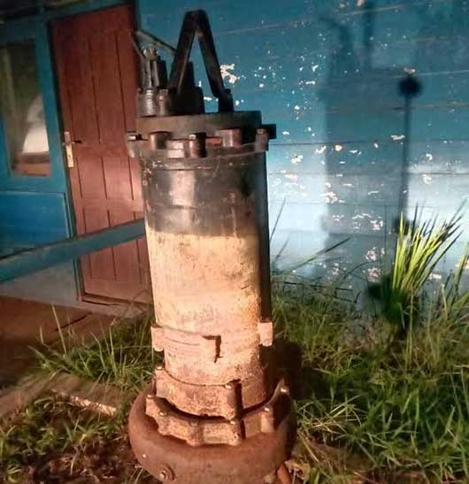 Alat Pompa Air Milik PDAM Kaosngan Dicuri Maling