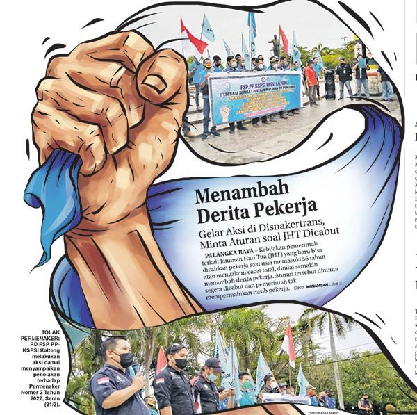 Kebijakan pemerintah terkait Jaminan Hari Tua (JHT) yang baru bisa dicairkan pekerja saat usia memasuki 56 tahun atau mengalami cacat total