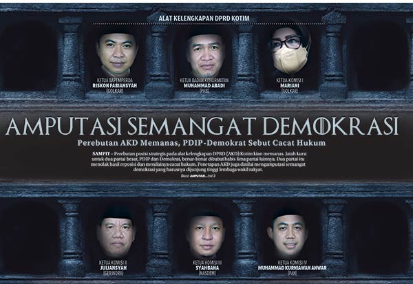 Protes keras dari Fraksi PDIP dan Demokrat terkait reposisi alat kelengkapan DPRD (AKD) Kotim