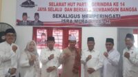 DPC Gerindra Kabupaten Kotawaringin Timur (Kotim) merayakan hari ulang tahun ke 14 Partai Gerindra