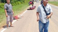 kecelakaan di ruas Jalan Tjilik Riwut kilometer 65