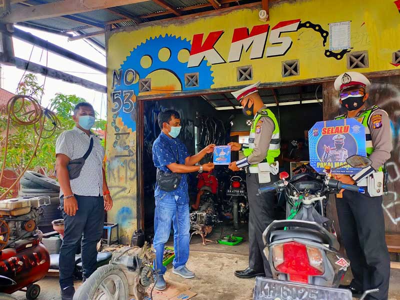 Polisi Berburu Knalpot Brong di Bengkel Motor
