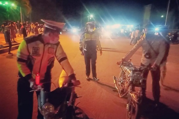 Satlantas Lamandau Angkut Motor Berknalpot Brong