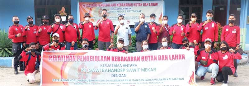 PT GBSM pelatihan karhutla,Satgas Karhutla,PT GBSM dan PT MIK Gelar Pelatihan Pencegahan dan Penanggulangan Karhutla