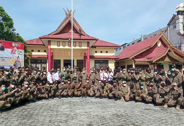 Peringatan hari jadi ke-72 Satuan Polisi Pamong Praja (Satpol PP) dan Satuan Perlindungan Masyarakat ke-60 tahun 2022
